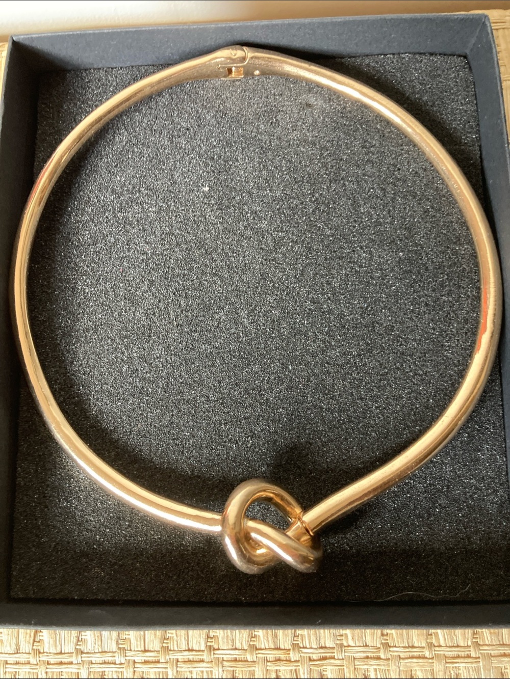 House of Harlow 1960 Gold Knot Choker Necklace